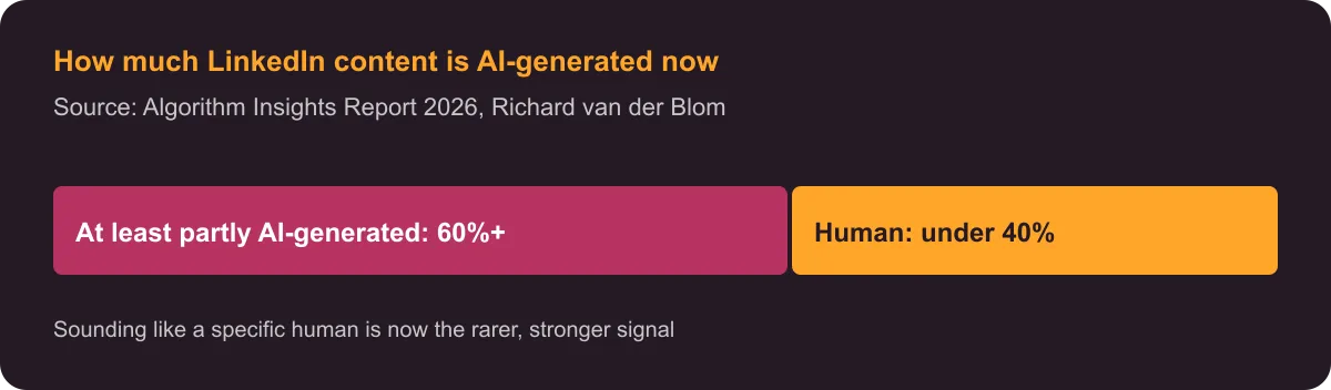 How much LinkedIn content is AI-generated now How much LinkedIn content is AI-generated now